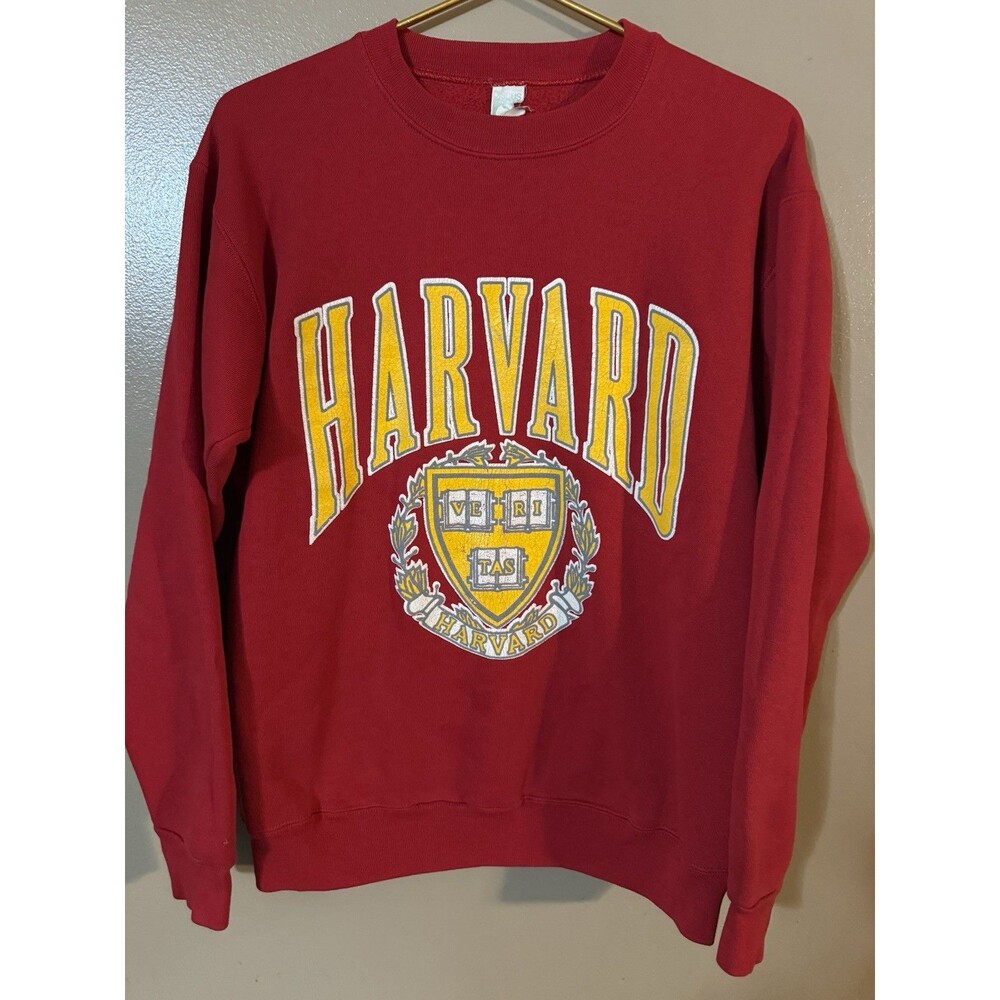 Vintage Discus Athletic Harvard University Adult Medium Red Sweatshirt USA